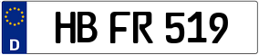 Trailer License Plate